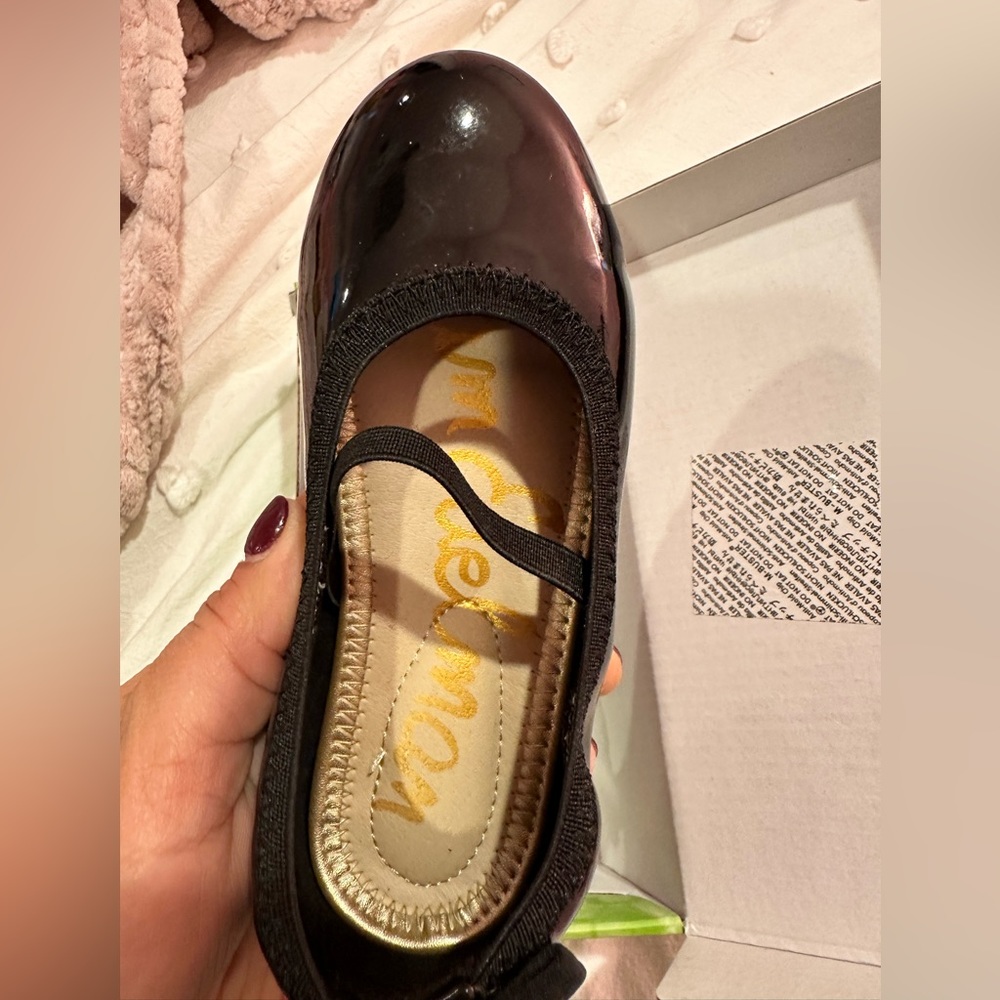 Sam Edelman black patent leather shoes size 9 worn once